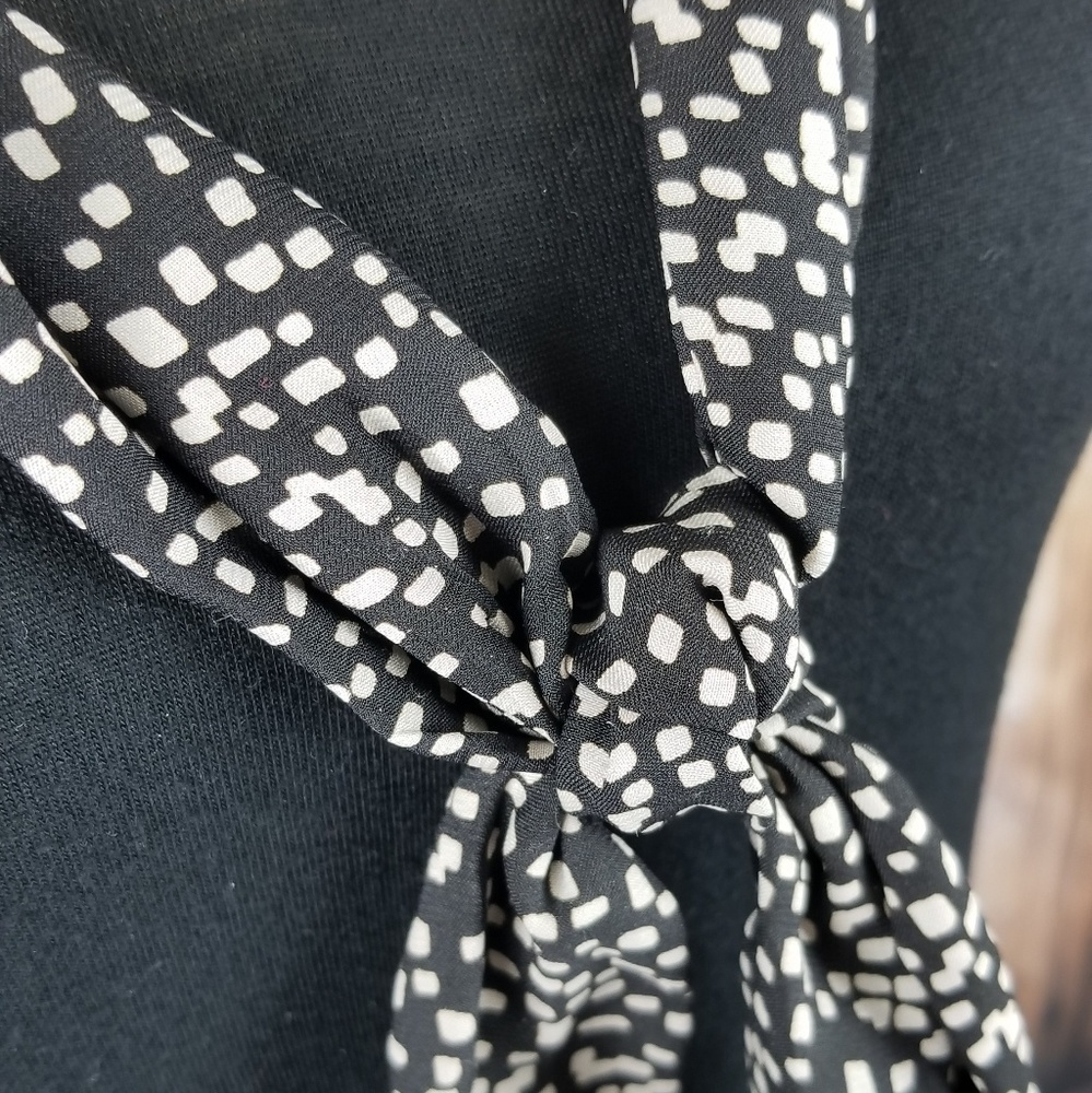 Banana Republic | Black Tie Neck Blouse - Picture 5 of 8
